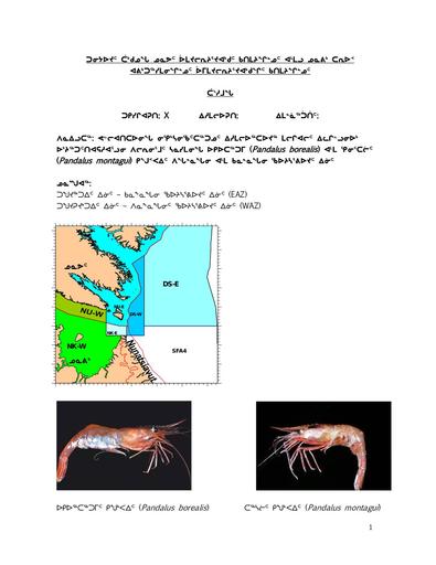 TAB 4A Development of Harvest Decision Rules for Northern and Striped Shrimp in the EAZ and WAZ INUK