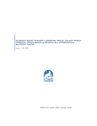 TAB 3C GN DOE 2019 BIC HTO Consultation Summary Report Inuktitut