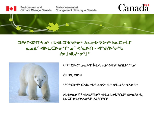Tab_14A ECCC presentation National Polar Bear Management Plan information INUK
