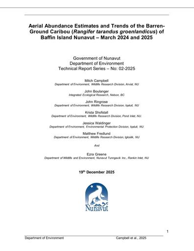 TAB2C_GN-ENV_Abundance Survey Report_Baffin Island Caribou_ENG_INUK