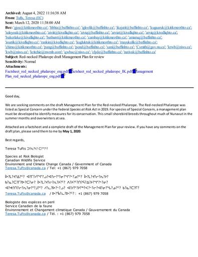 TAB2D ECCC Consultation Material Red Necked Phalarope MP ENG