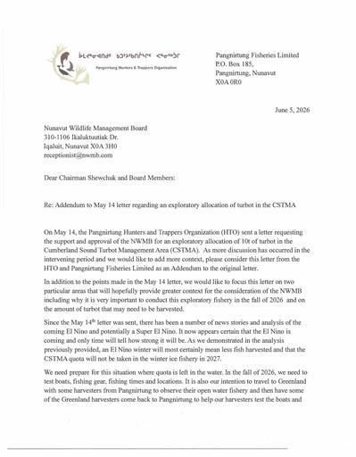 TAB4C_Pangnirtung HTO_Addendum ltr CSTMA_ENG_only