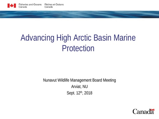 TAB 5B NWMB DFO September 2018 presentation ENG