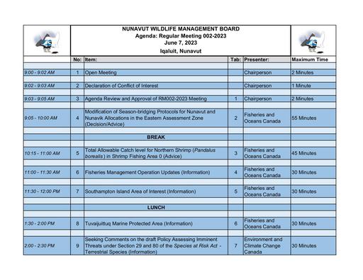 TAB1 RM002 2023 Meeting Agenda