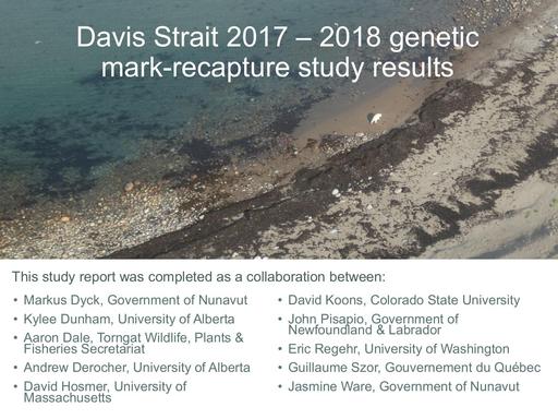 TAB 2F GN Presentation Davis Stait Polar Bear Community Consultation Meeting  ENG