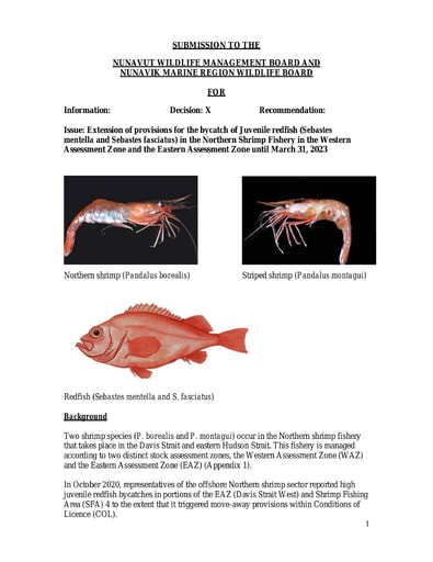 TAB6 DFO BN Extension of Provisions for the Bycatch of Juvenile Redfish ENG